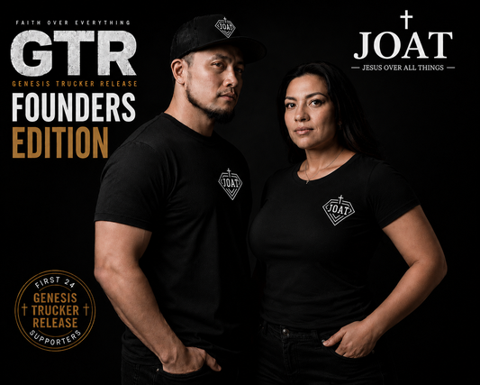 JOAT Founder Tee and Trucker Hat — Black